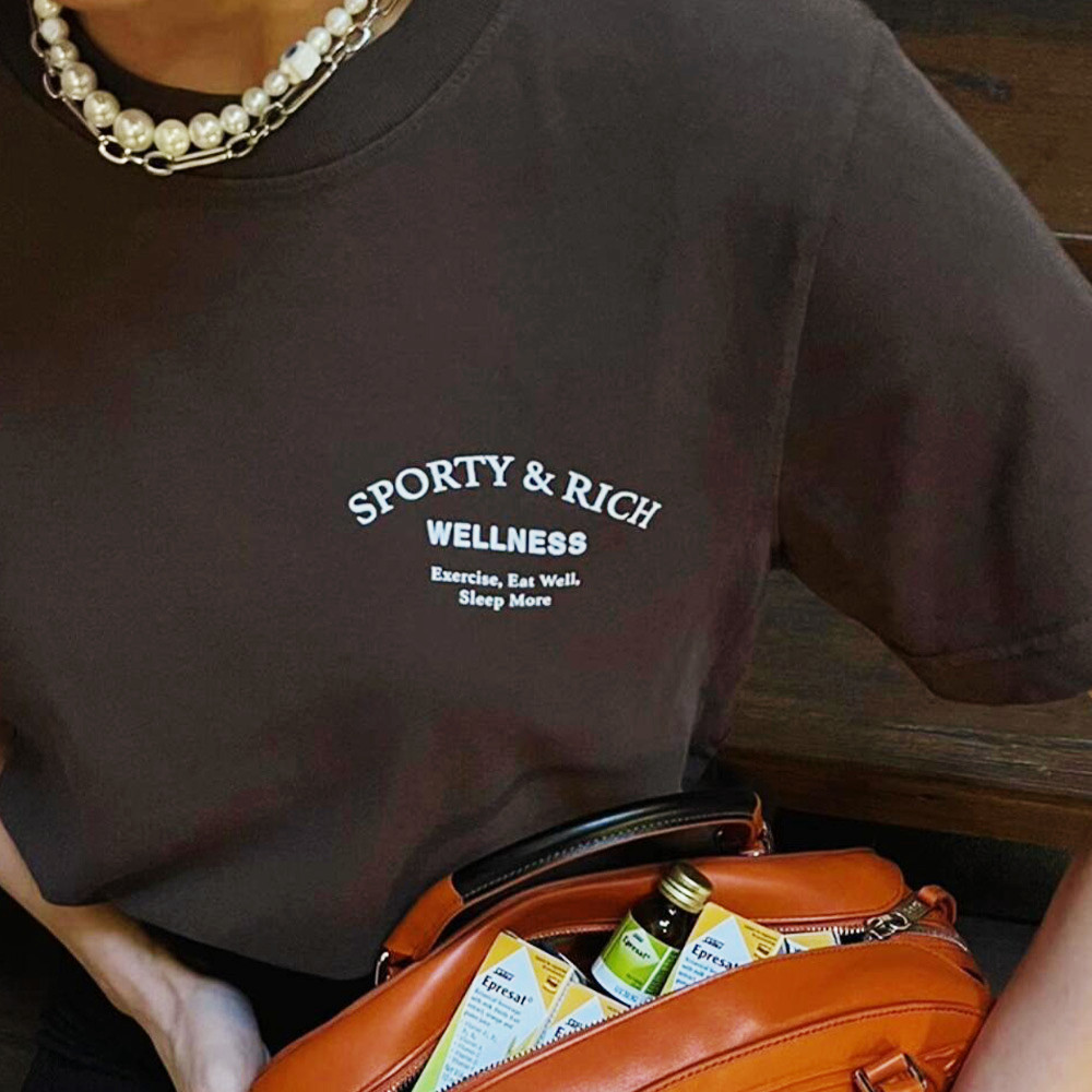 Women'S Fashion In The 90S - Amerikanische Vintage Buchstaben drucken Schokolade T-Shirts