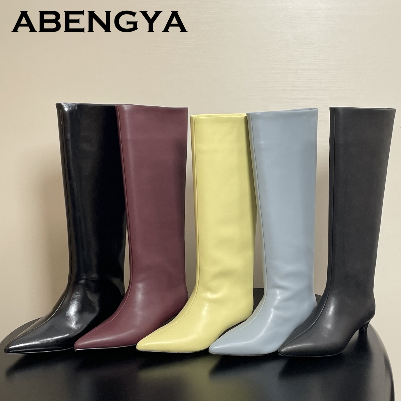 Women'S Fashion Boots 2025 - 2025 herbst Winter Kitten Heels Kniehohe