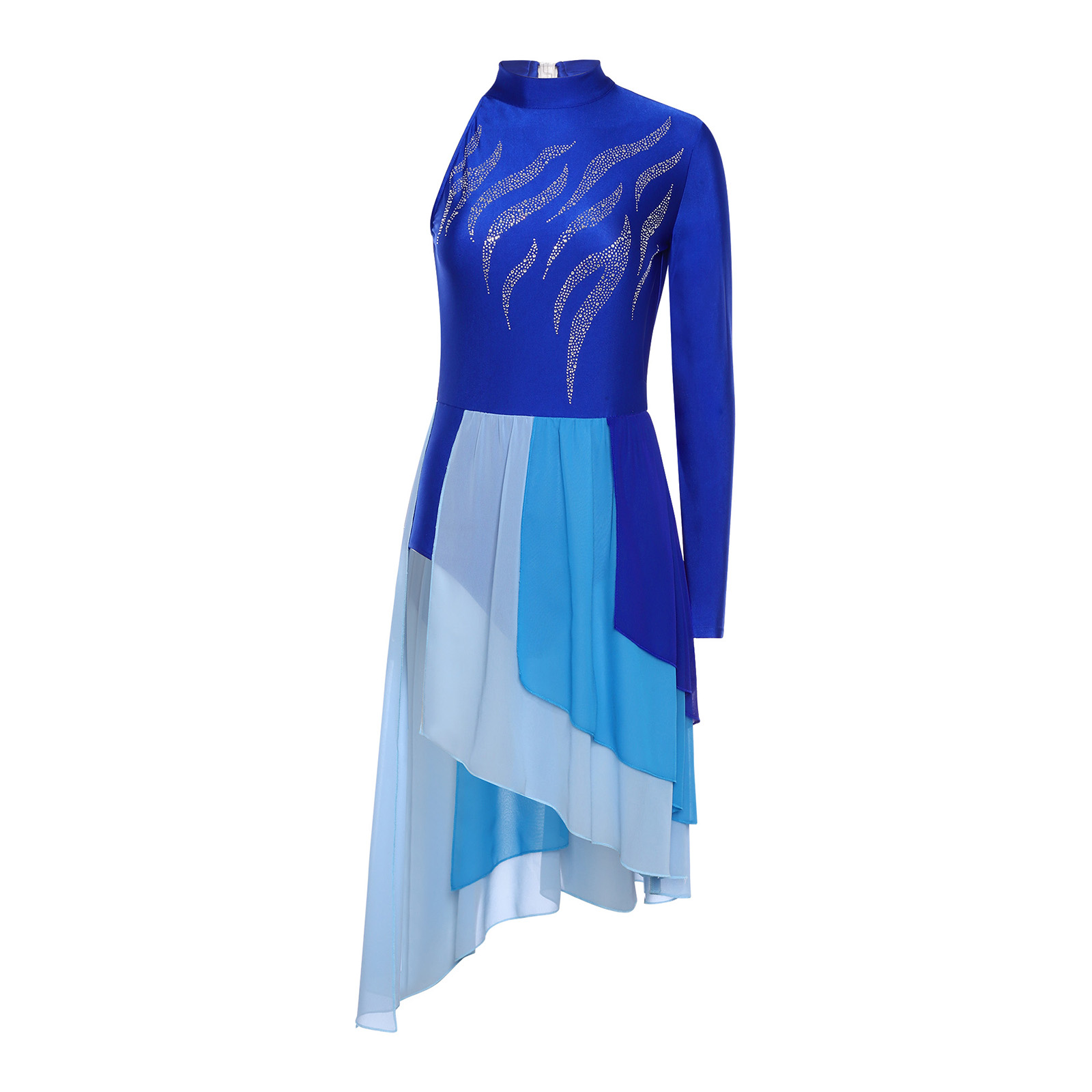 Xxl Women Fashion - Modernes lyrisches Tanz-Performance-Kostüm für Damen, modisch,