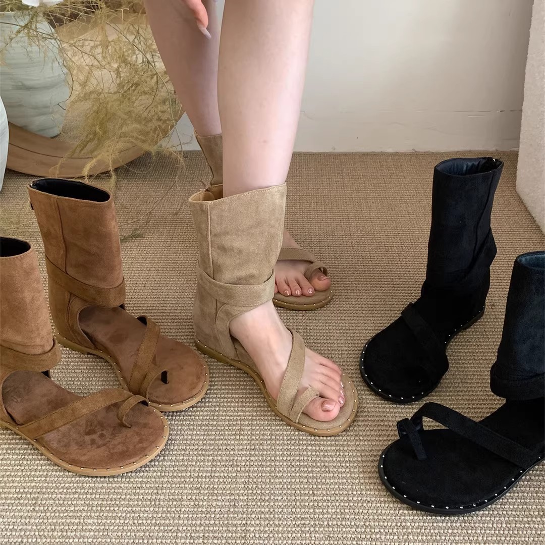 Women Fashion Youtube - Damen-Sandalen 2026 Sommer Vielseitige Kurze Stiefel