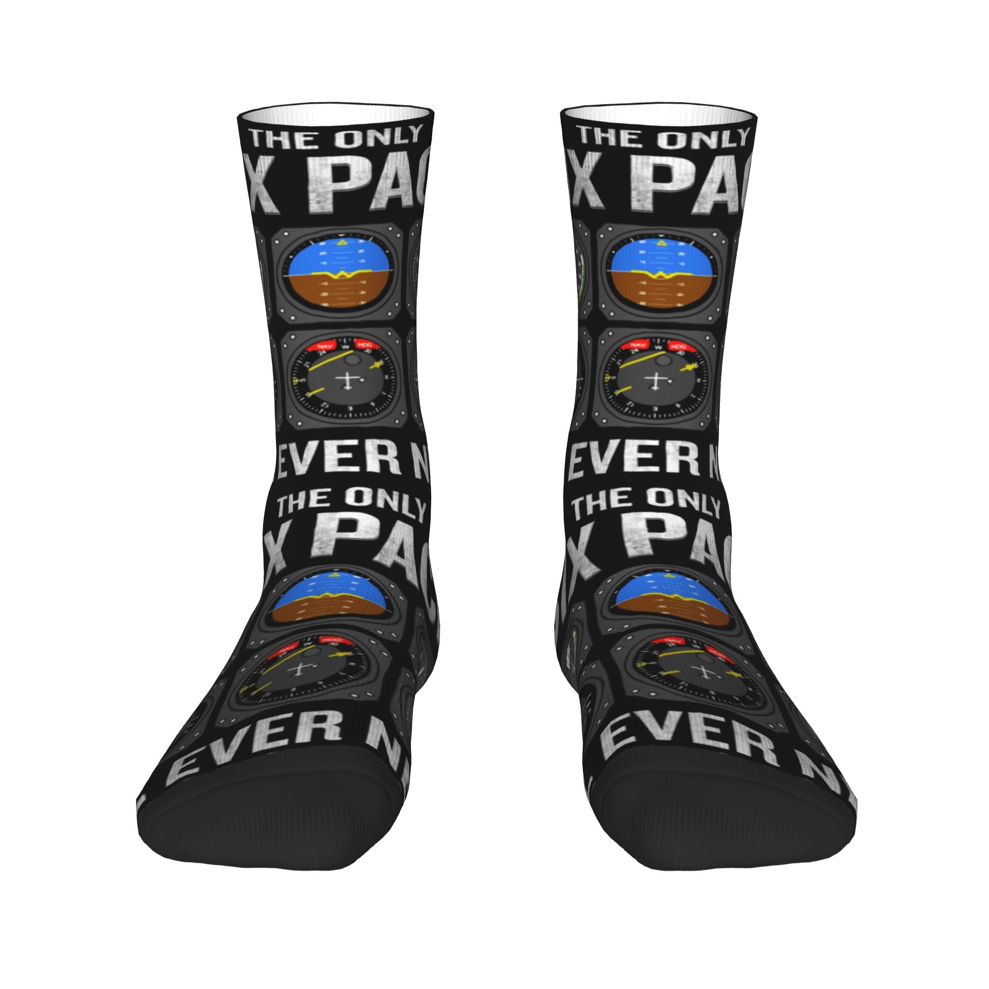 Women Fashion Quotes - Modische lustige Piloten-Socken mit Zitat, Cockpit,