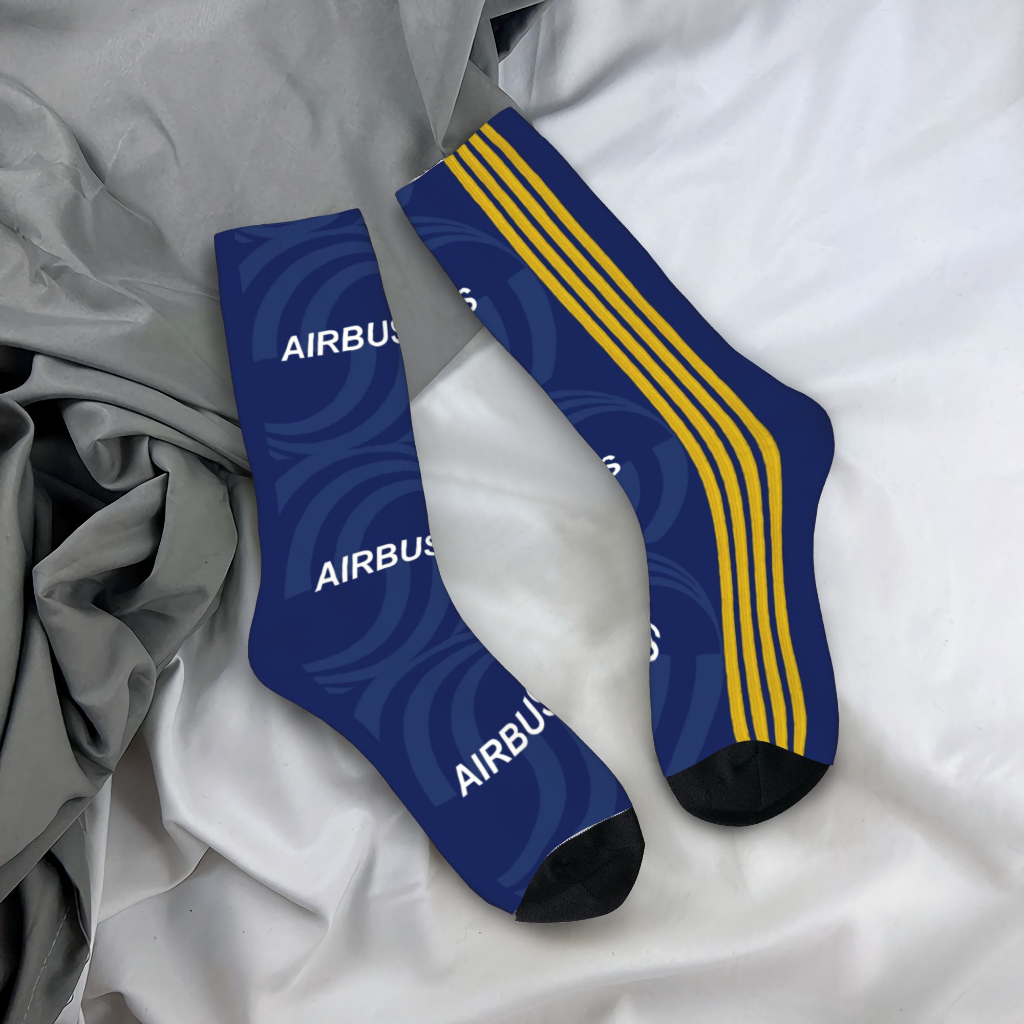 Women Fashion Youtube - Maßgeschneiderte, modisch bedruckte Airbus-Kampfpilotensocken für Damen