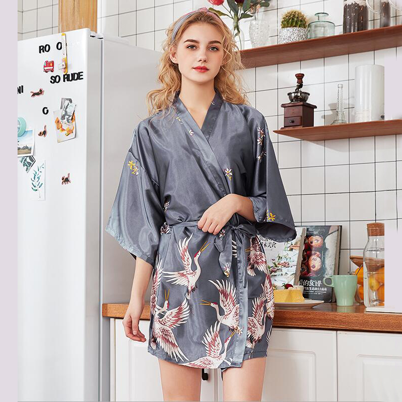 Xxl Women Fashion - Mode frauen Sommer Mini Kimono Robe