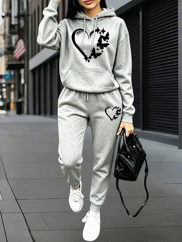 Women'S Fashion Middle Ages - 2026 Neue Mode Damen Trainingsanzug Hoodies