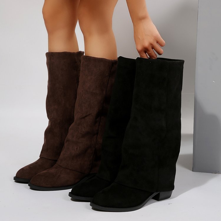 Women'S Fashion Boots 2025 - Frauen Kniehohe Stiefel Herbst Mode Spitz
