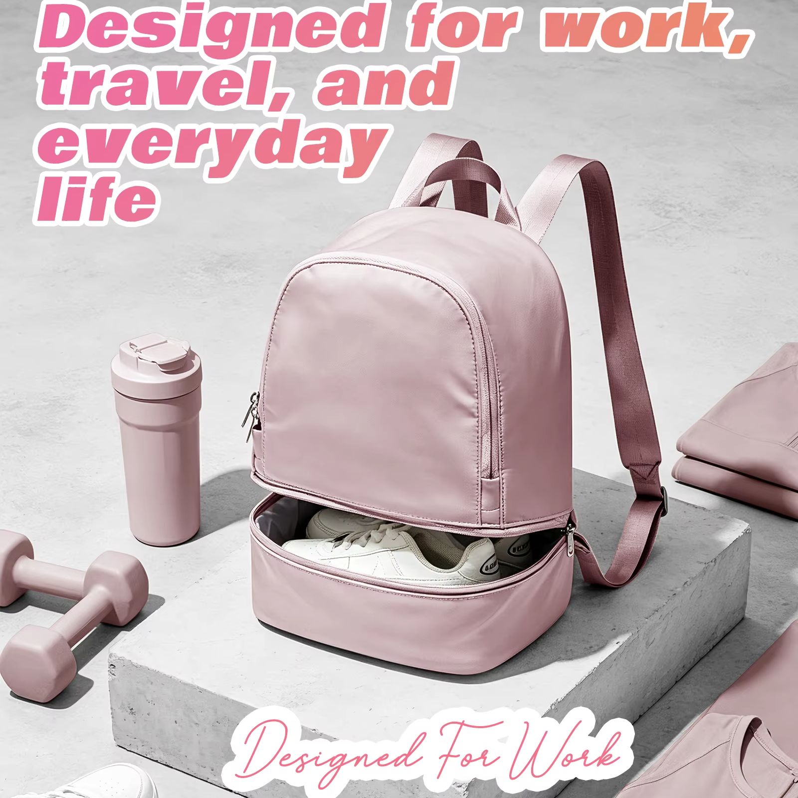 Women'S Fashion Backpack - Tasche für Damen, kleiner Sportrucksack mit