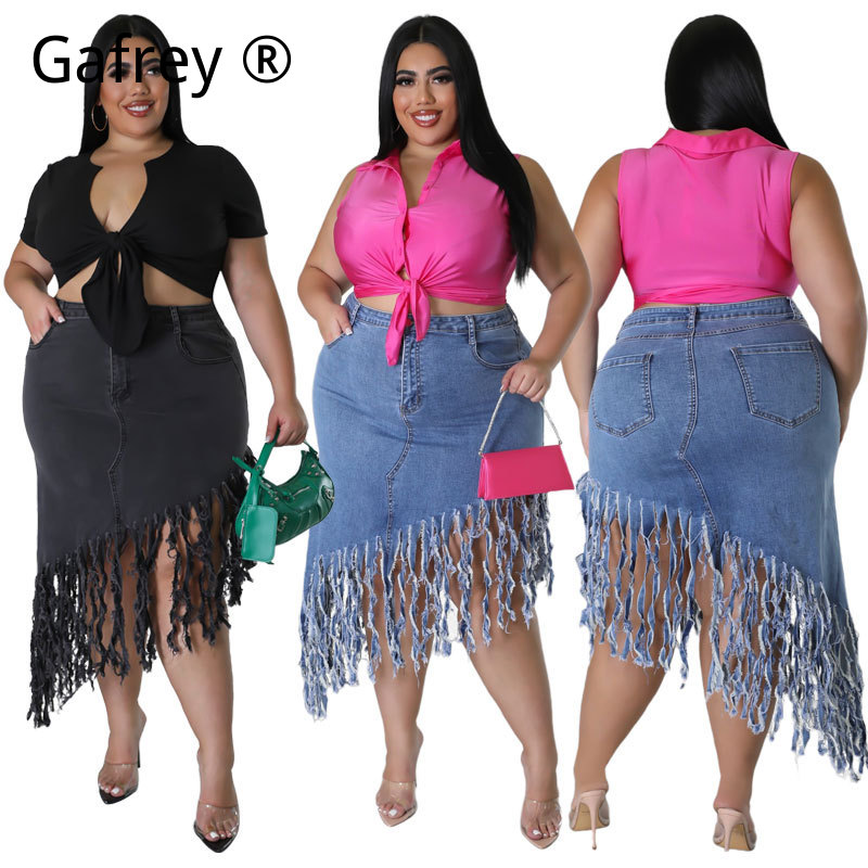 Women Fashion Jeans - Damen Übergröße 1XL 2XL 3XL Frühling