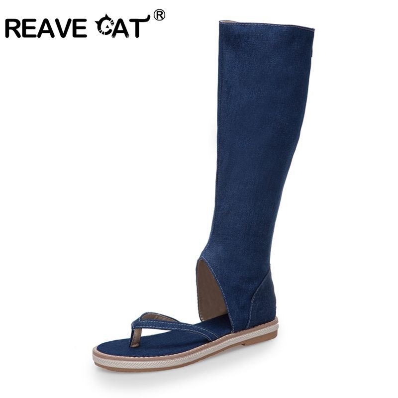 Women Fashion Jeans - REAVE CAT Schuhe Clip Toe Sandalen