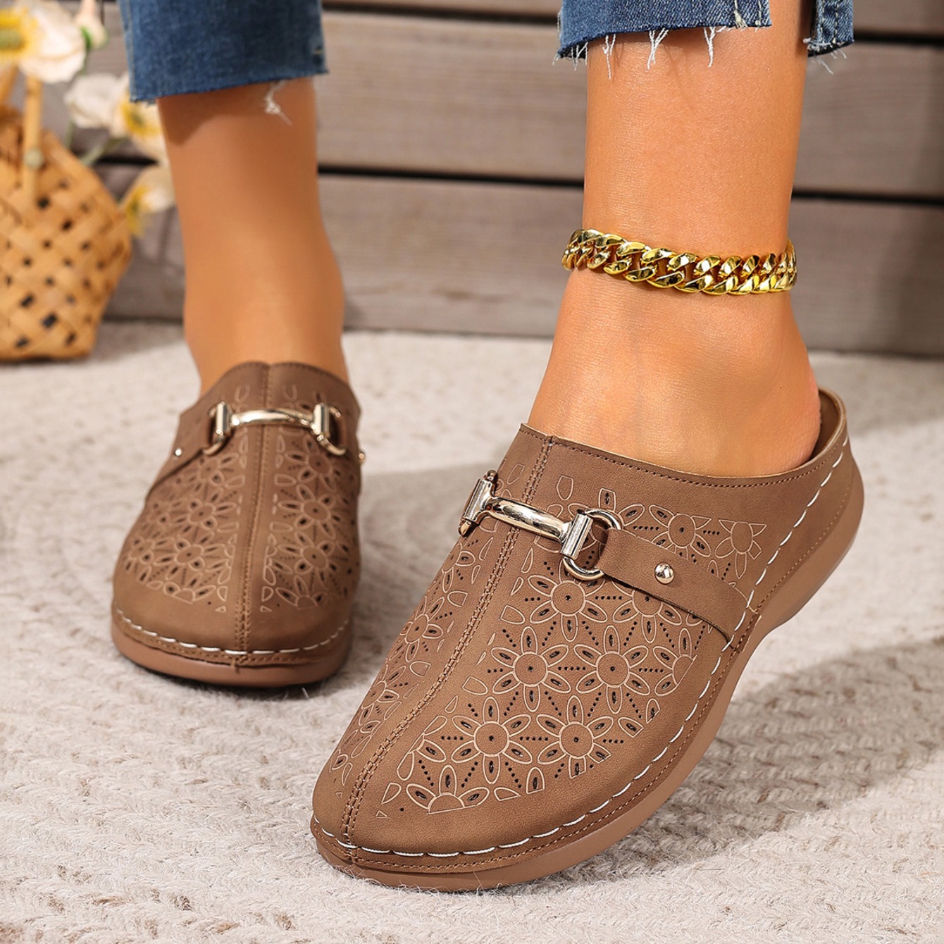 Women'S Fashion Middle Ages - Damen-Halbschuhe: Leichte, modische Outdoor-Watschuhe für Mütter