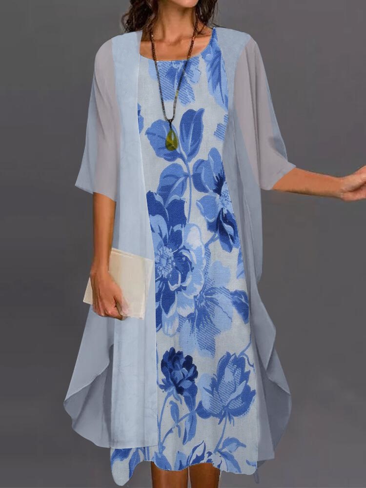 Sommer Elegantes Kleid Zwei-st – Women'S Fashion Long Coat Bewertung und Preis