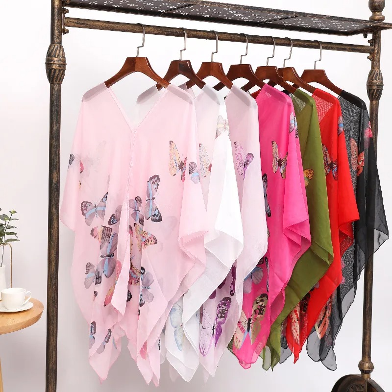 Damen-Sonnenschutzschal zum Ra – Wrap Blouse Chiffon Bewertung und Preis