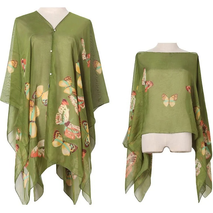 Damen-Sonnenschutzschal zum Ra – Wrap Blouse Chiffon Bewertung und Preis