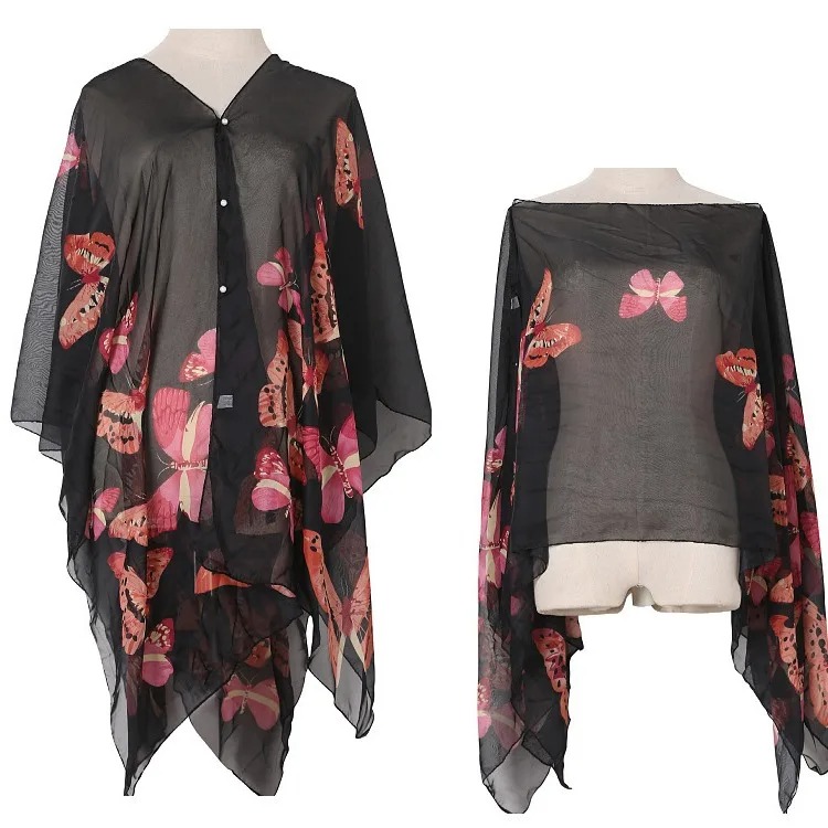 Damen-Sonnenschutzschal zum Ra – Wrap Blouse Chiffon Bewertung und Preis