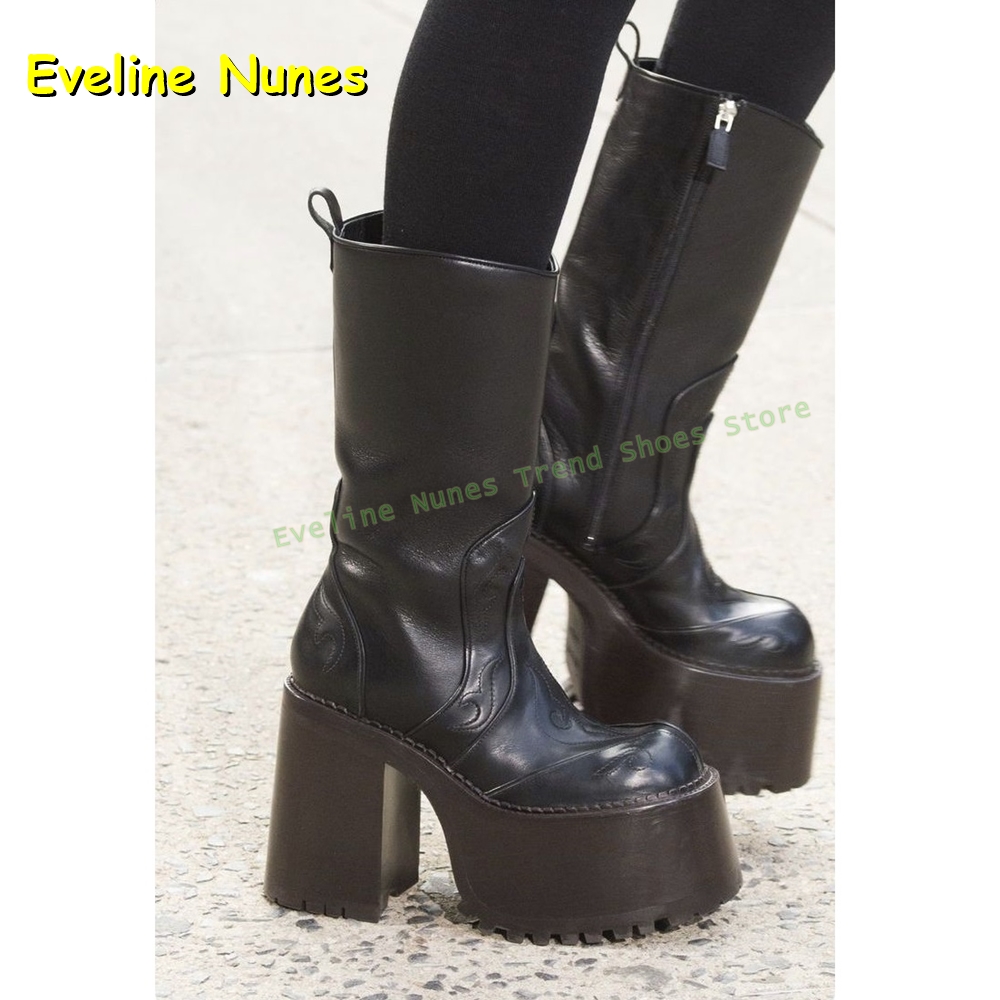 Stickerei Plattform Kniehohe S – Women'S Fashion Boots 2025 Bewertung und Preis