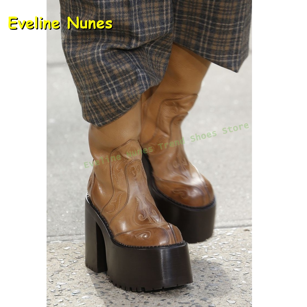 Stickerei Plattform Kniehohe S – Women'S Fashion Boots 2025 Bewertung und Preis
