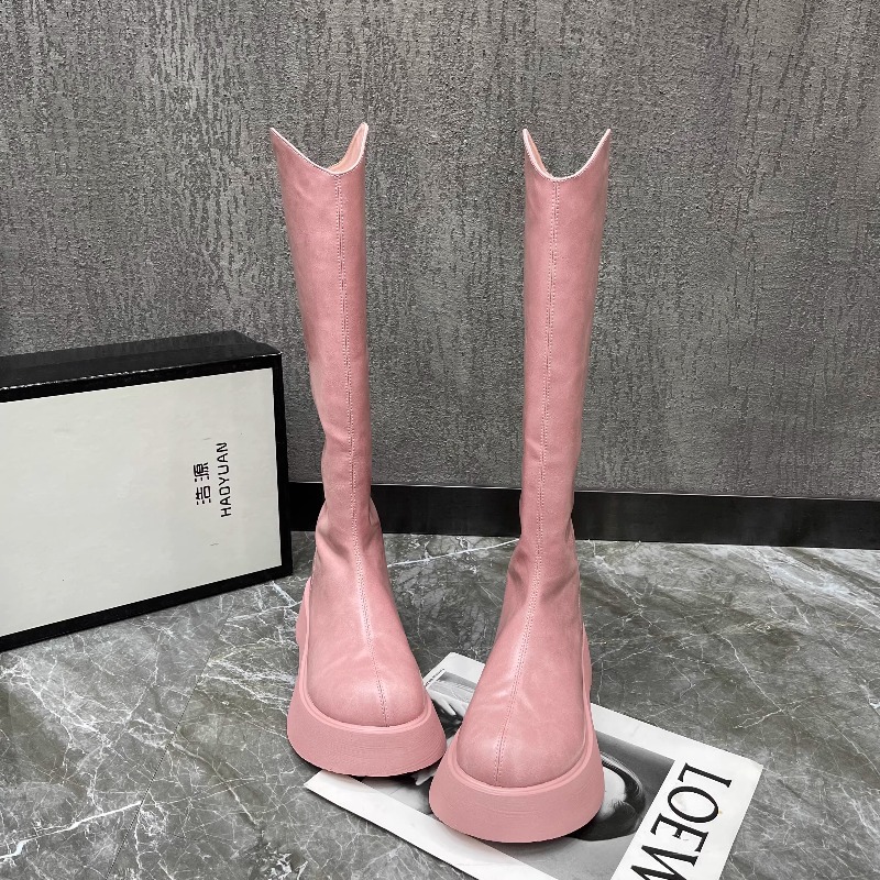 Neue, einfache, einfarbige, ru – Women'S Fashion Boots 2025 Bewertung und Preis