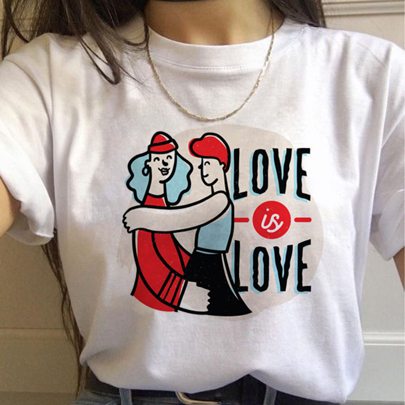 Lgbt Regenbogen Harajuku T Hem – Women'S Fashion In The 90S Bewertung und Preis