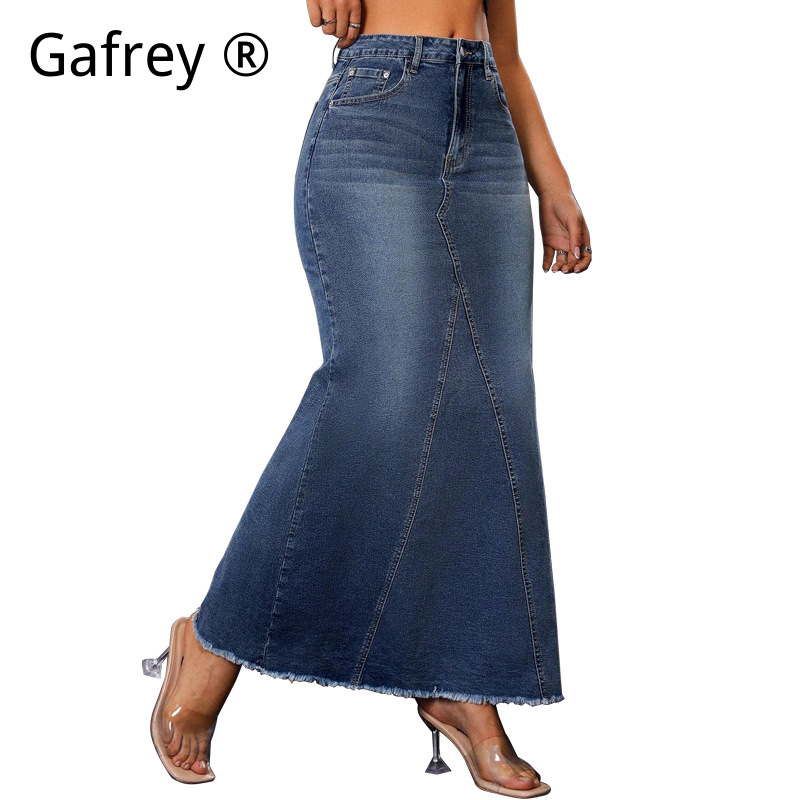 Damen Jeansrock in Midi-Länge  – Women Fashion Jeans Bewertung und Preis
