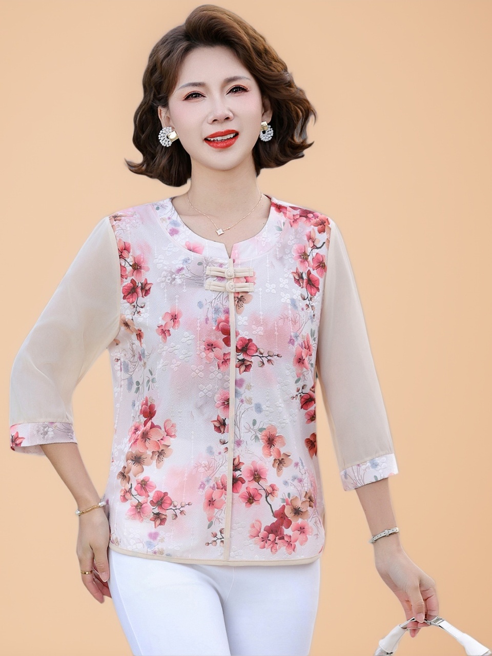 Neues Seiden-T-Shirt im chines – Women Fashion Over 60 Bewertung und Preis