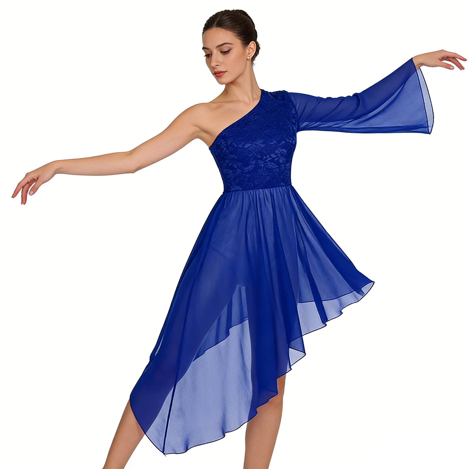 Liturgisches Lob-Ballett-Tanz- – Wrap Blouse Chiffon Bewertung und Preis