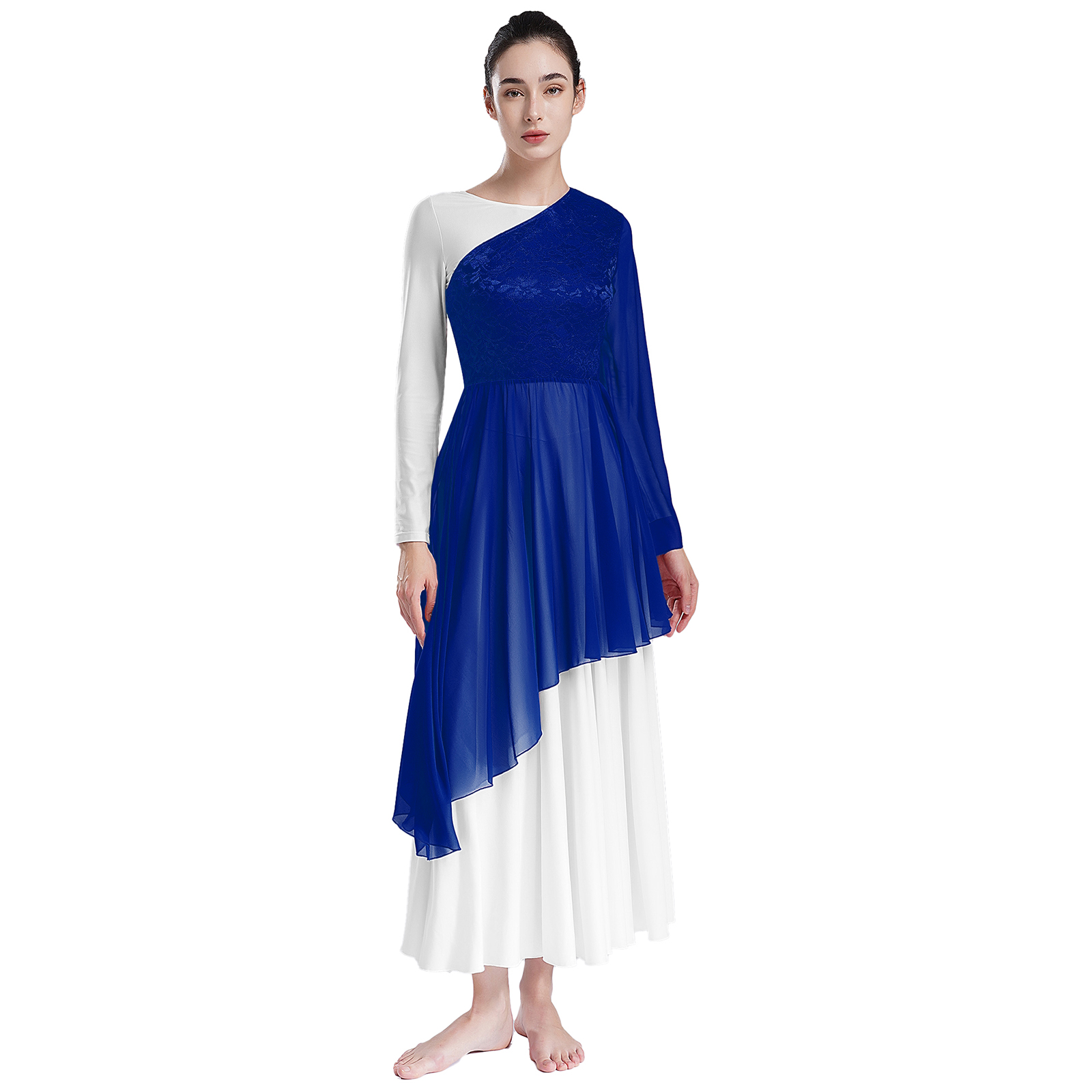 Liturgisches Lob-Ballett-Tanz- – Wrap Blouse Chiffon Bewertung und Preis