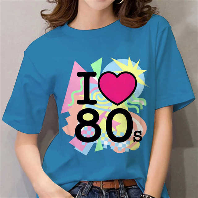 80er-Jahre-T-Shirt für Damen,  – Women'S Fashion In The 90S Bewertung und Preis