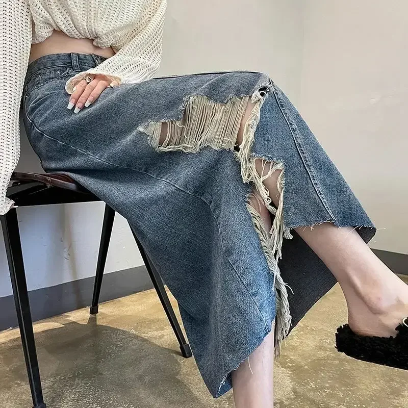 Frauen Denim Rock Hohe Taille  – Women Fashion Jeans Bewertung und Preis