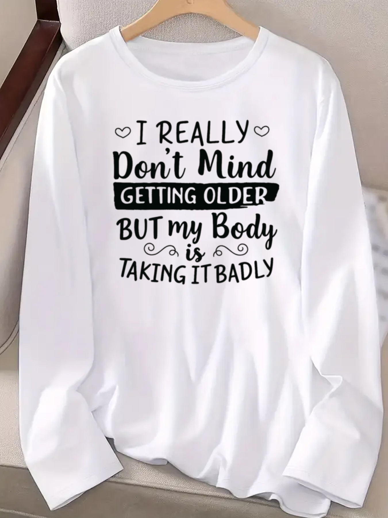Langärmliges T-Shirt mit motiv – Women Fashion Quotes Bewertung und Preis