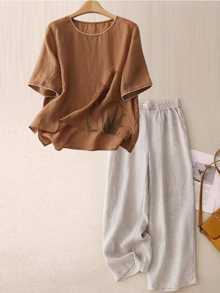 Lässiges Leinen-Baumwoll-Zweit – Women Fashion Over 60 Bewertung und Preis