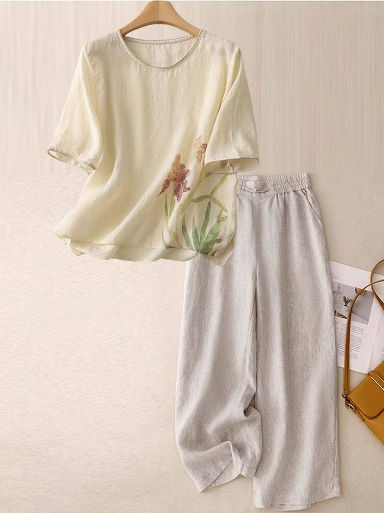 Lässiges Leinen-Baumwoll-Zweit – Women Fashion Over 60 Bewertung und Preis