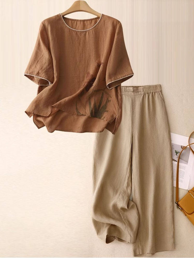 Lässiges Leinen-Baumwoll-Zweit – Women Fashion Over 60 Bewertung und Preis