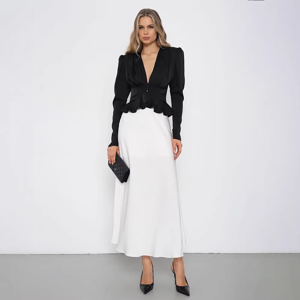 Damenbluse mit V-Ausschnitt, L – Wrap Blouse Chiffon Bewertung und Preis