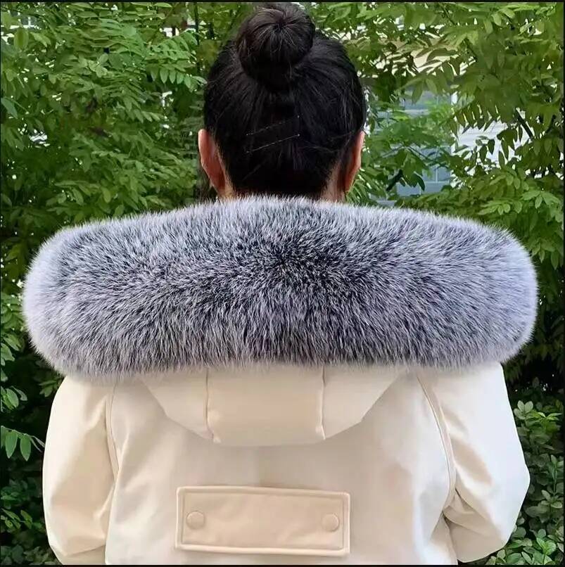 100% natürliche Pelz Kragen Wi – Women'S Fashion Long Coat Bewertung und Preis