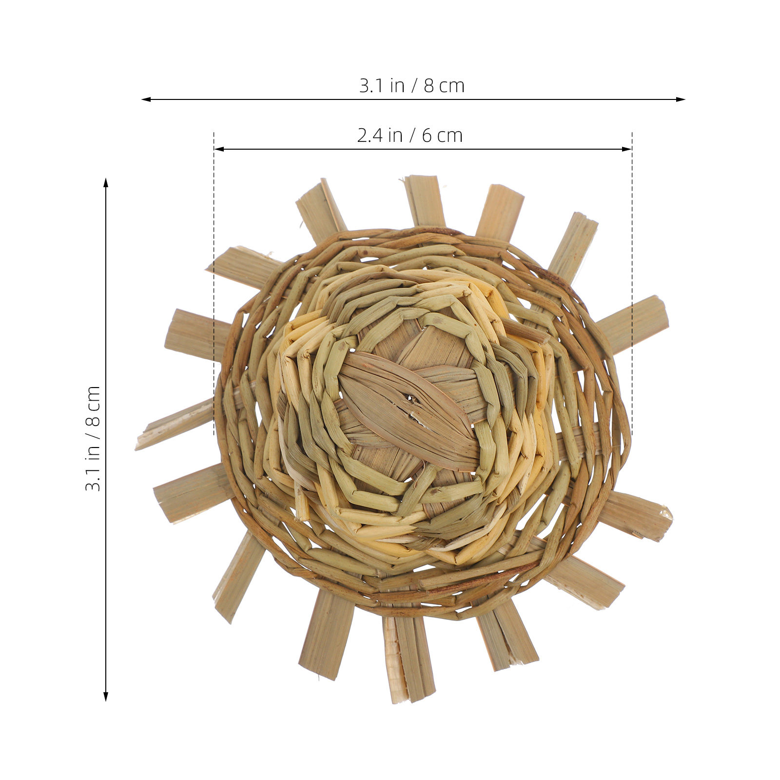 5 Stück Mini-Strohhüte, winzig – Straw Hat Summer Bewertung und Preis
