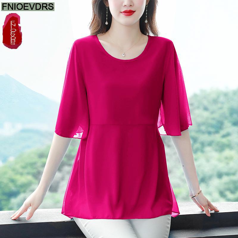 M-4XL lose Kleidung 2023 Fraue – Wrap Blouse Chiffon Bewertung und Preis