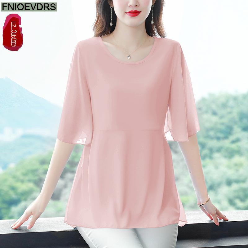 M-4XL lose Kleidung 2023 Fraue – Wrap Blouse Chiffon Bewertung und Preis
