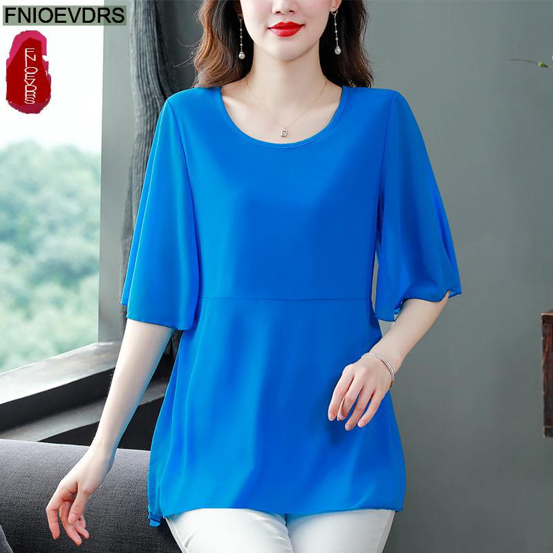 M-4XL lose Kleidung 2023 Fraue – Wrap Blouse Chiffon Bewertung und Preis