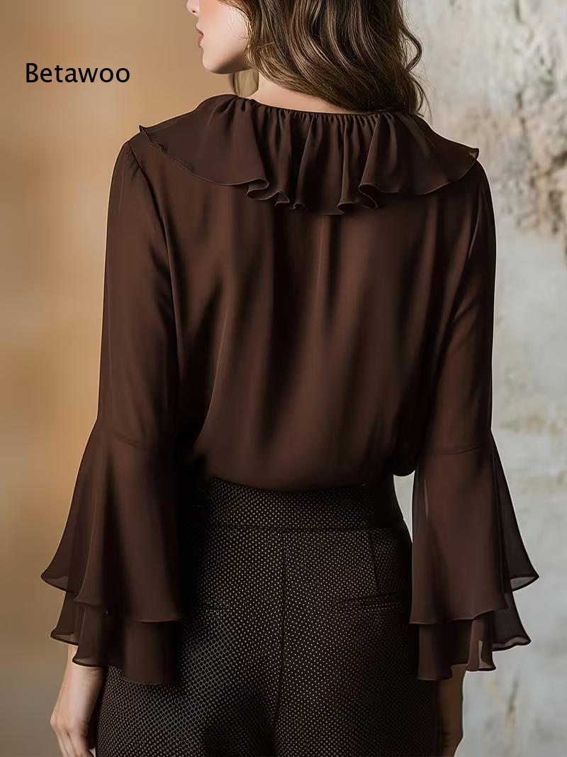 Elegante Damen-Chiffonbluse mi – Wrap Blouse Chiffon Bewertung und Preis