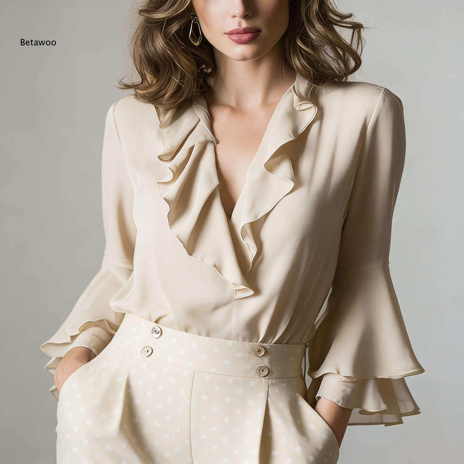 Elegante Damen-Chiffonbluse mi – Wrap Blouse Chiffon Bewertung und Preis